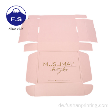 Pink Folding Customized Packaging Fancy Perücken -Verpackungsbox